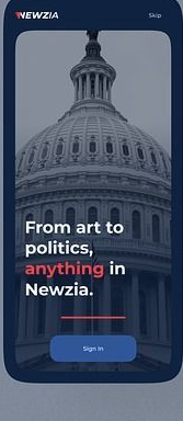 Newzia splash screen