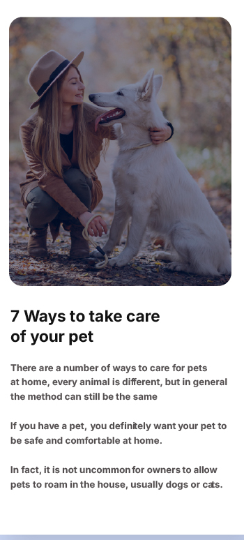 Happy Tails article detail for 7 Ways to take care of your pet